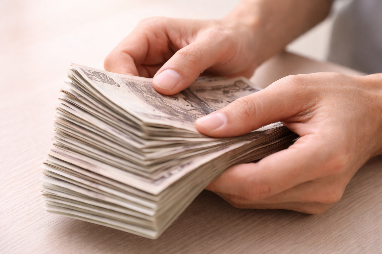 Visa fee cash prep (no text)